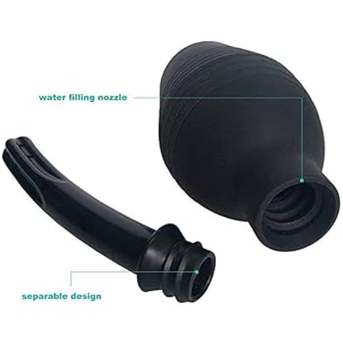 GENERICO - Limpieza Personal Enema Ducha Anal de Silicona 310ml