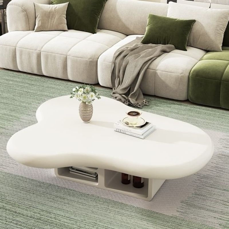 STIL NOVO - MESA DE CENTRO VELLUTO MARFIL