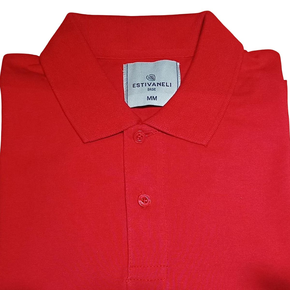 ESTIVANELI - Polo Manga Corta Slim Fit Estivaneli Cuello Camisero 100% Algodón