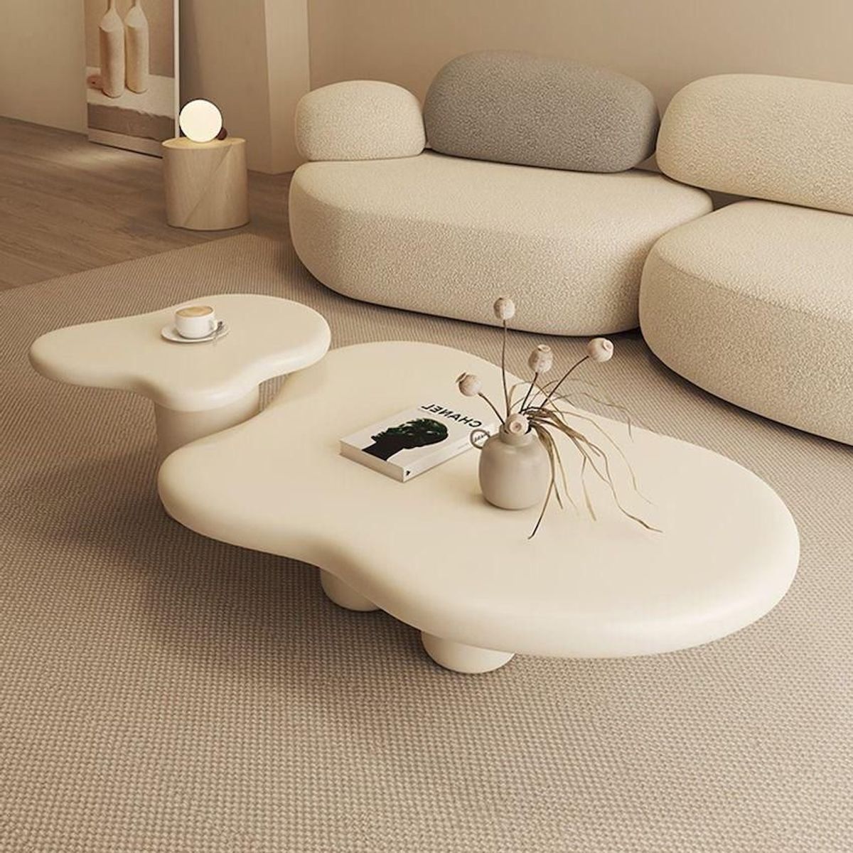 STIL NOVO - MESA DE CENTRO HEMMA MARFIL