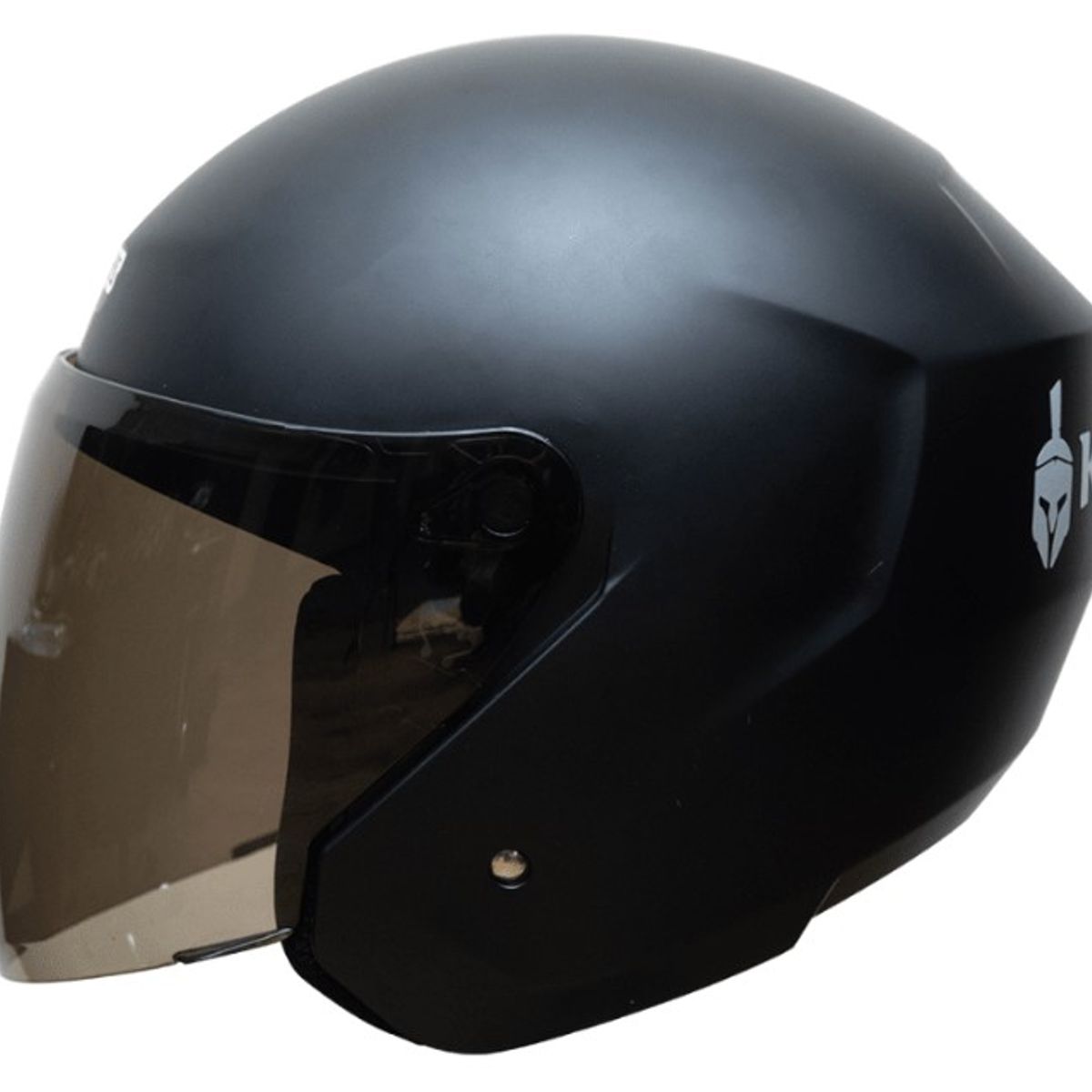 CES - CASCO ABIERTO KRATOZ K10 NEGRO MATE VISOR TRANSPARENTE