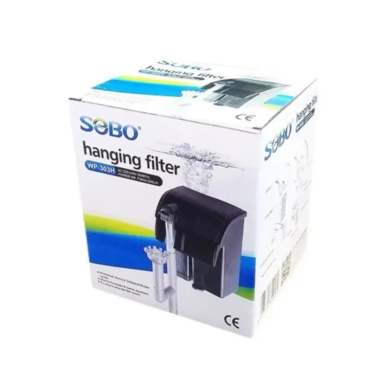 GENERICO - Filtro externo mochila SOBO peceras y acuarios WP-303F