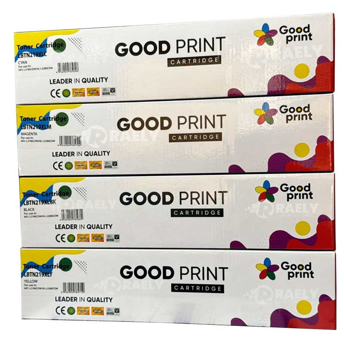 GENERICO - Pack TN-219XL Compatible Brother de Alta Capacidad Viene 4 Colores kit