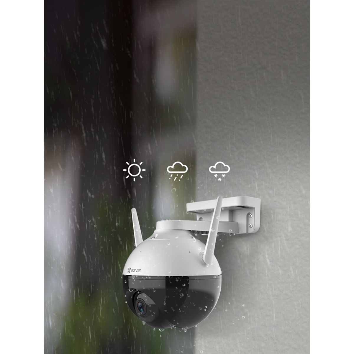 EZVIZ - Cámara IP 1080p Wifi Outdoor IP65 Infrarrojo - Giratorio 360 - Ezviz -C8C