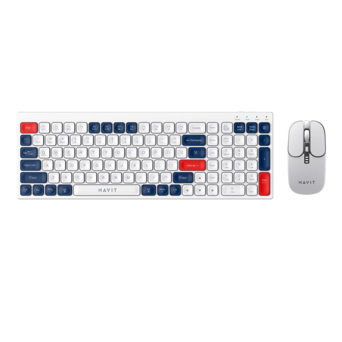 HAVIT - KIT TECLADO Y MOUSE HAVIT KB830W-SP INALAMBRICOBT