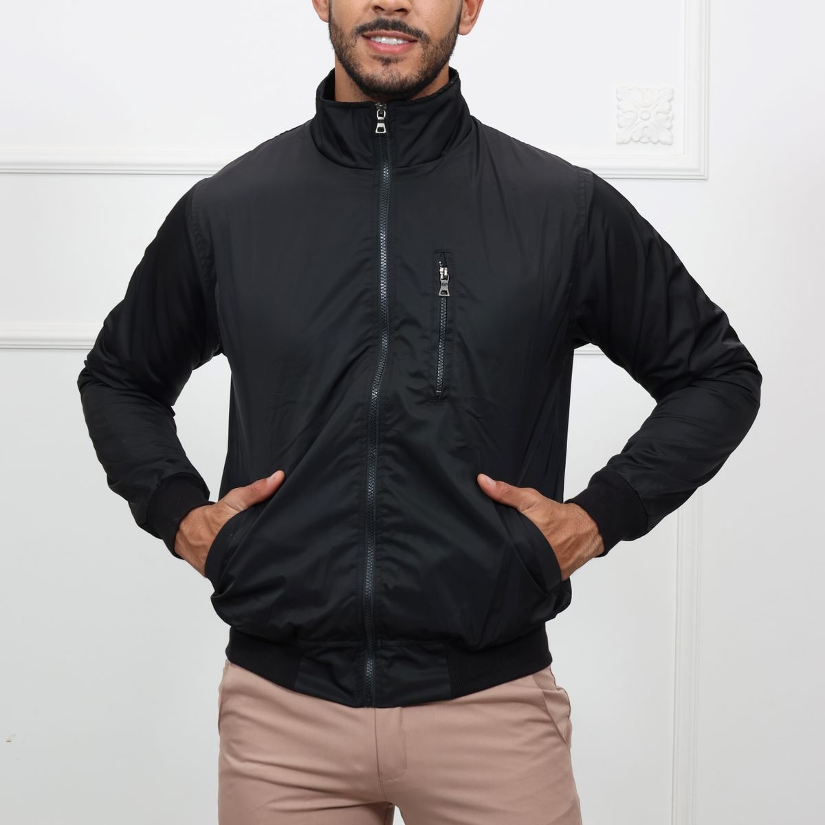 GENERICO - Casaca Casual Hombre HEDS - Negro