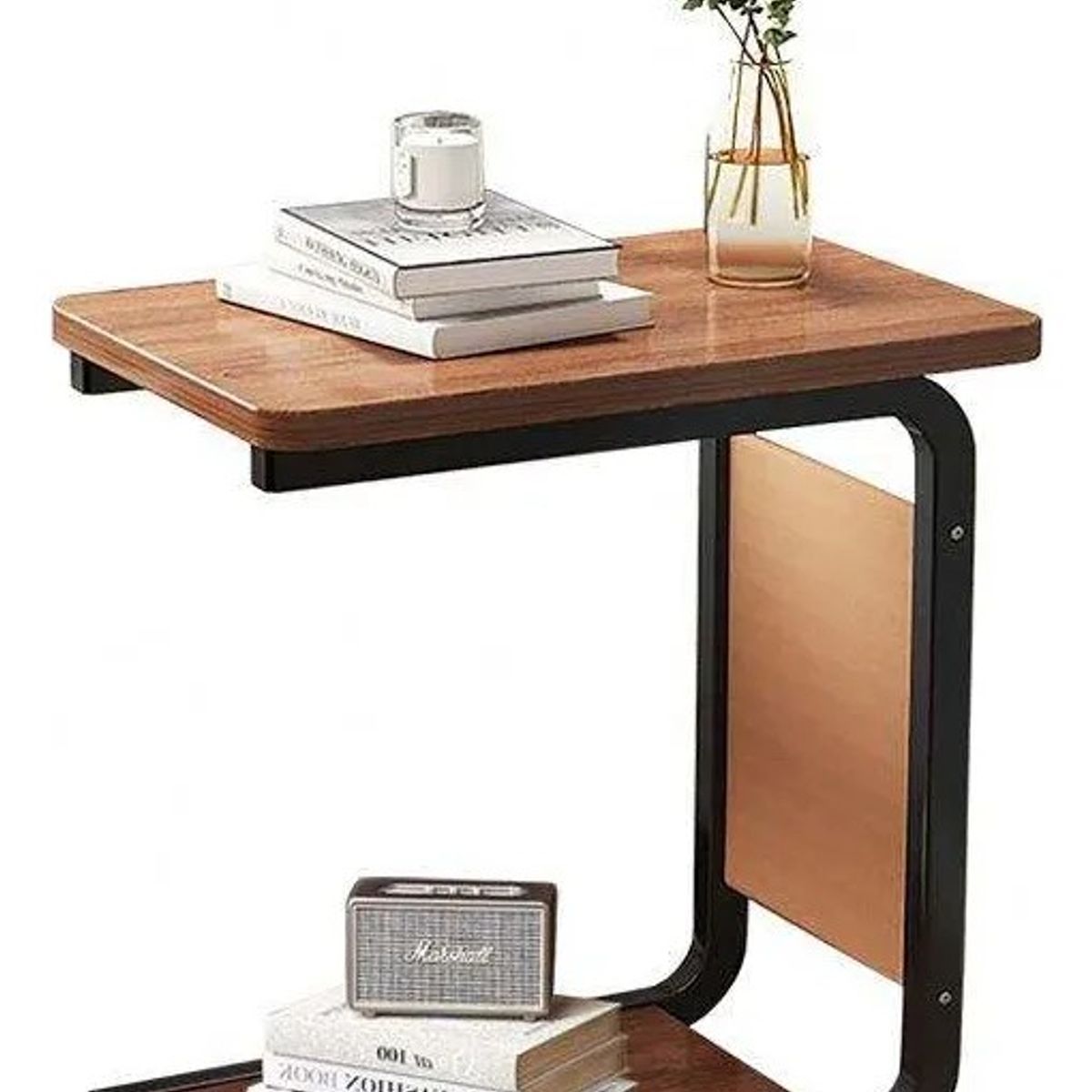 ANYHOGAR - Mesa Auxiliar Mesa De Té Dos Niveles Para Sala Sofa Y Cama