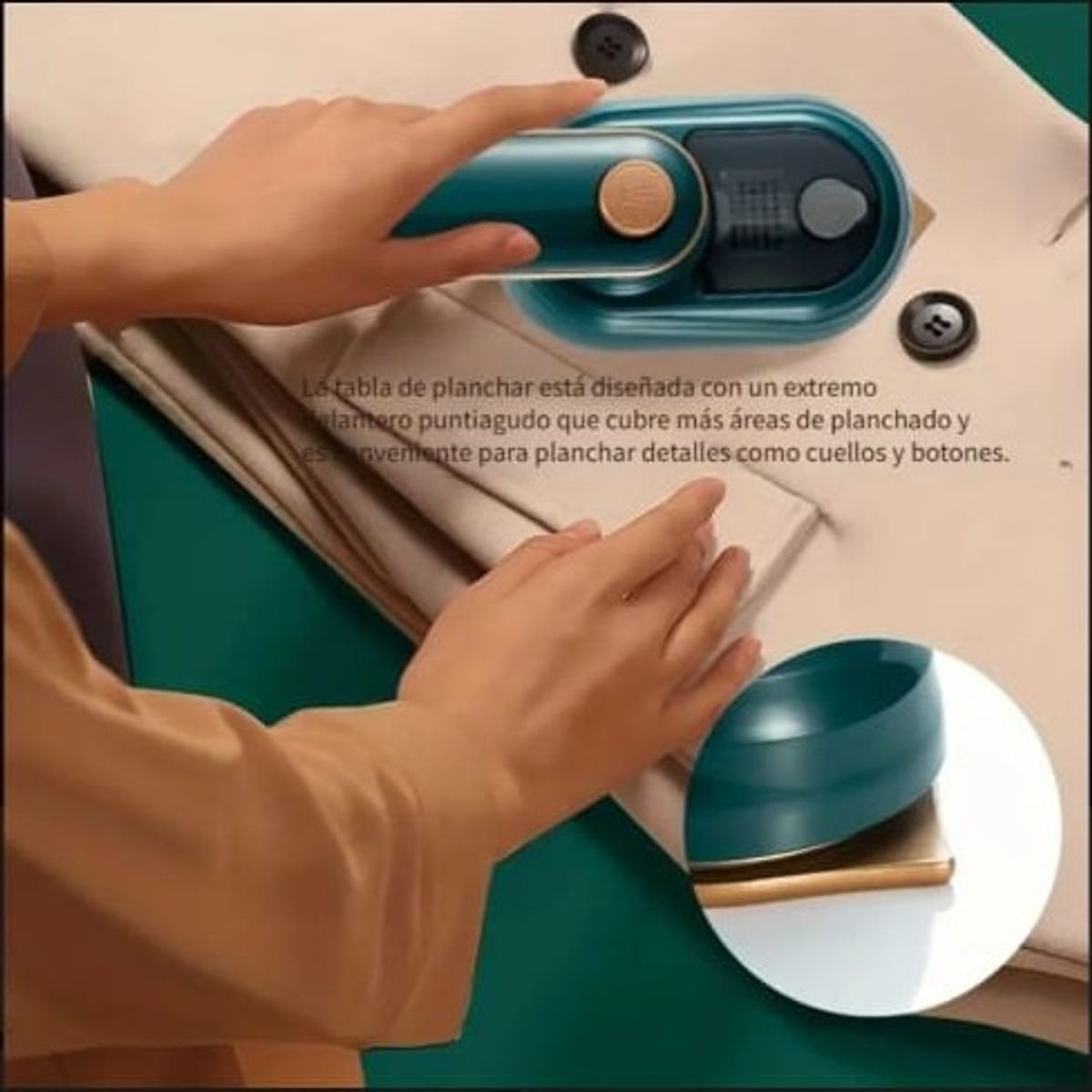 GENERICO - MINI PLANCHA VIAJERA PORTATIL A VAPOR ELECTRICO PARA ROPA