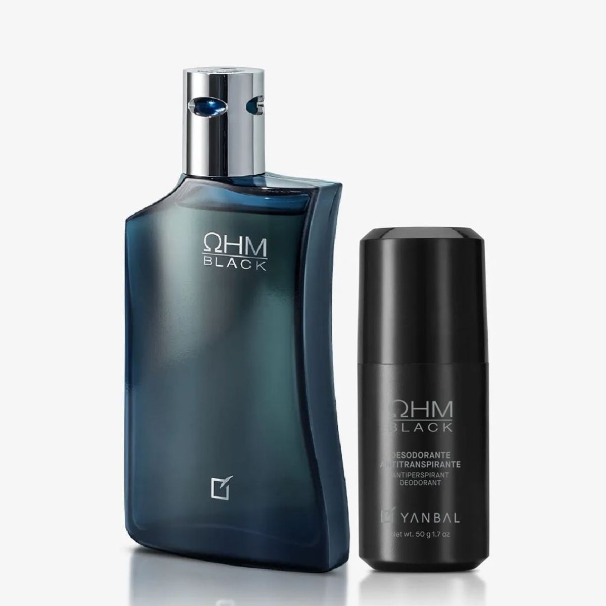 Yanbal - Perfume OHM Black de caballero más desodorante