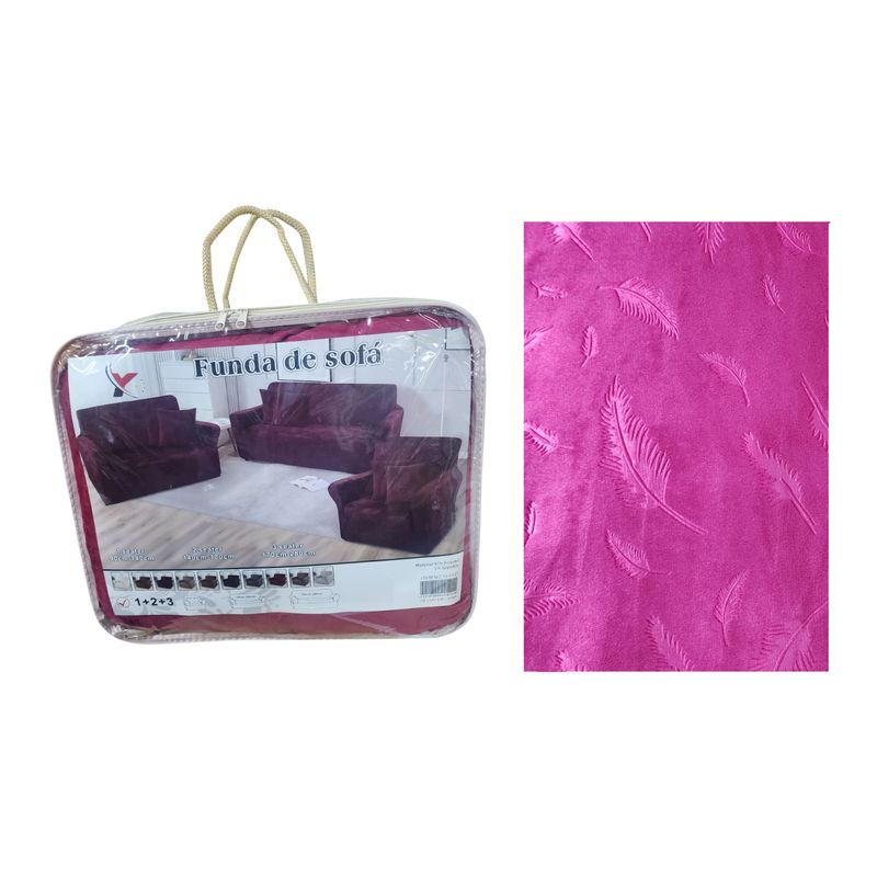 GENERICO - Funda con relieve diseño de hojas super suave - ROJO P6