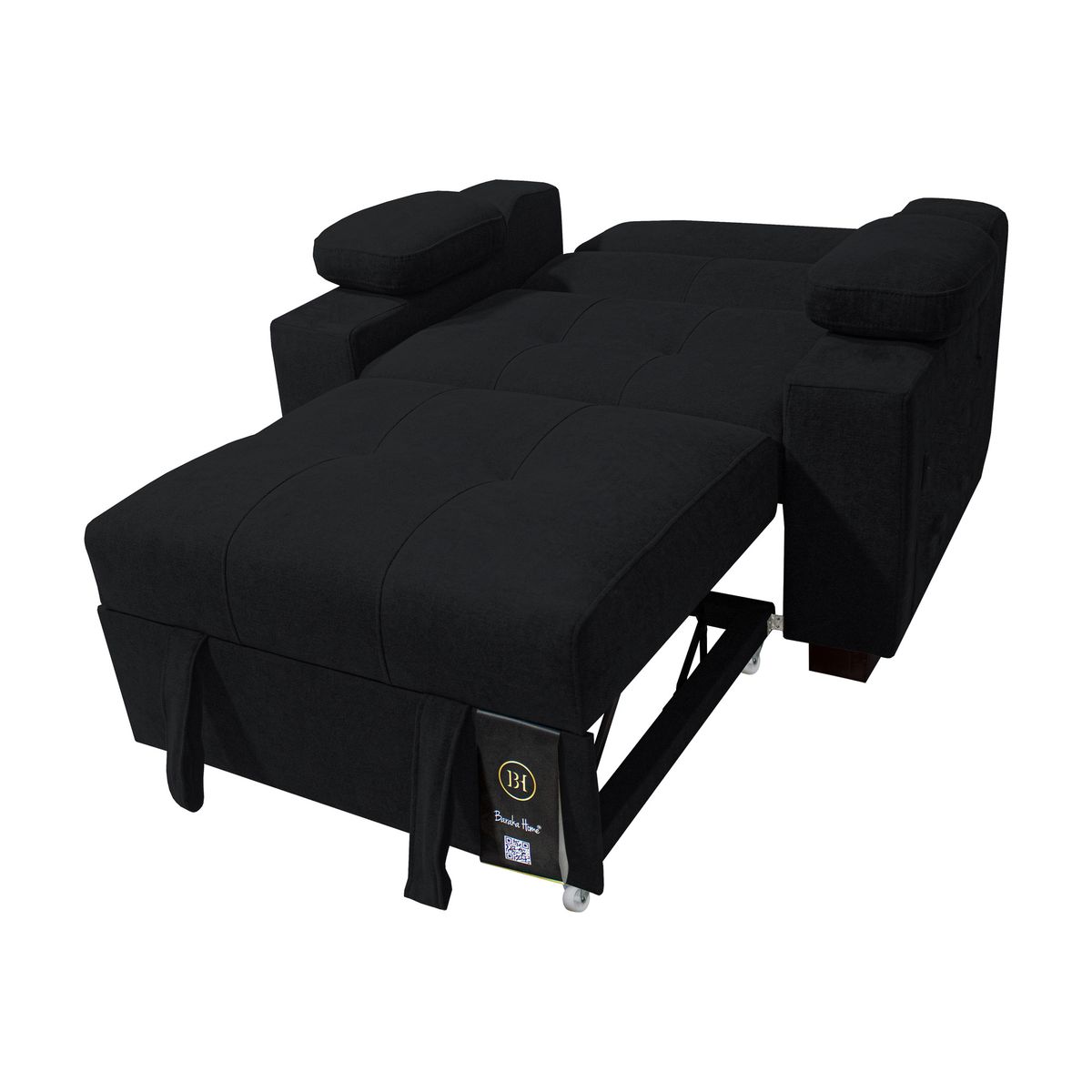 BARAKA HOME - Sofá Cama Baltimore 1 Plz - Negro
