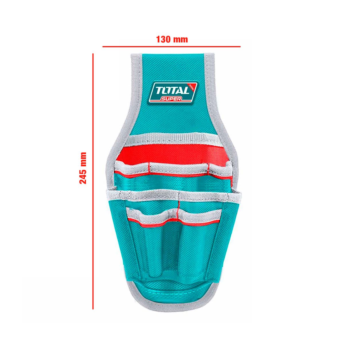 Total Tools - Porta Herramientas 7 Bolsillo 168dd 5kg Total + Guantes