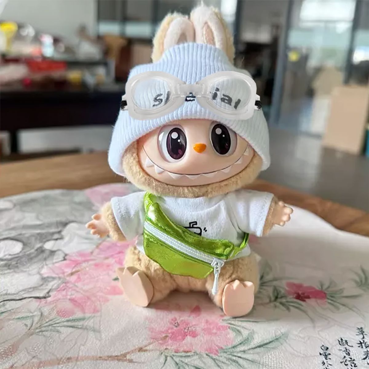 POP MART - Accesorio Labubu Gafas Natacion Blanco