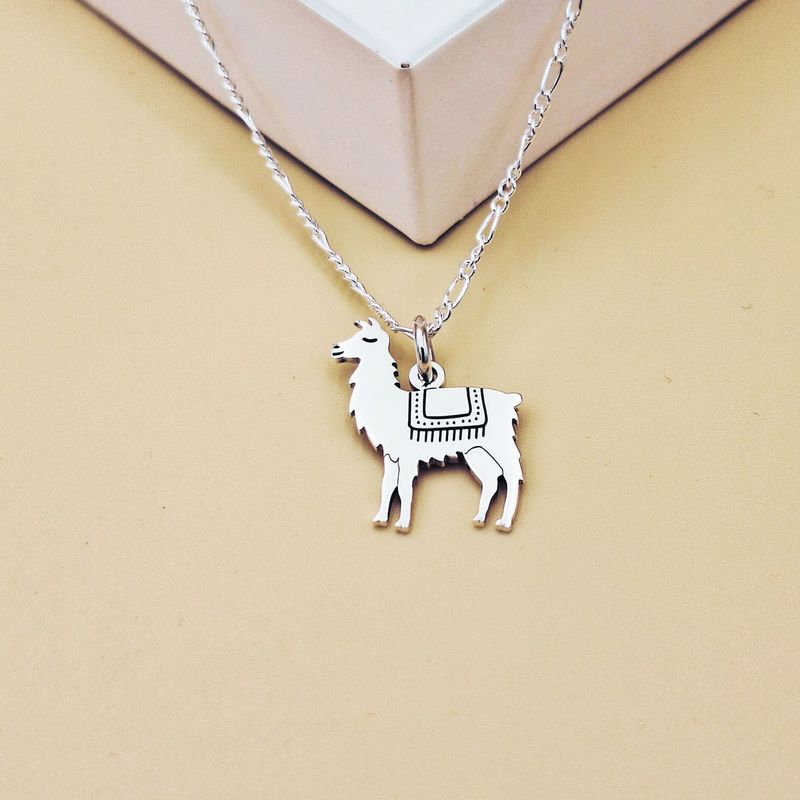 GENERICO - Collar llamita elaborado en plata 950