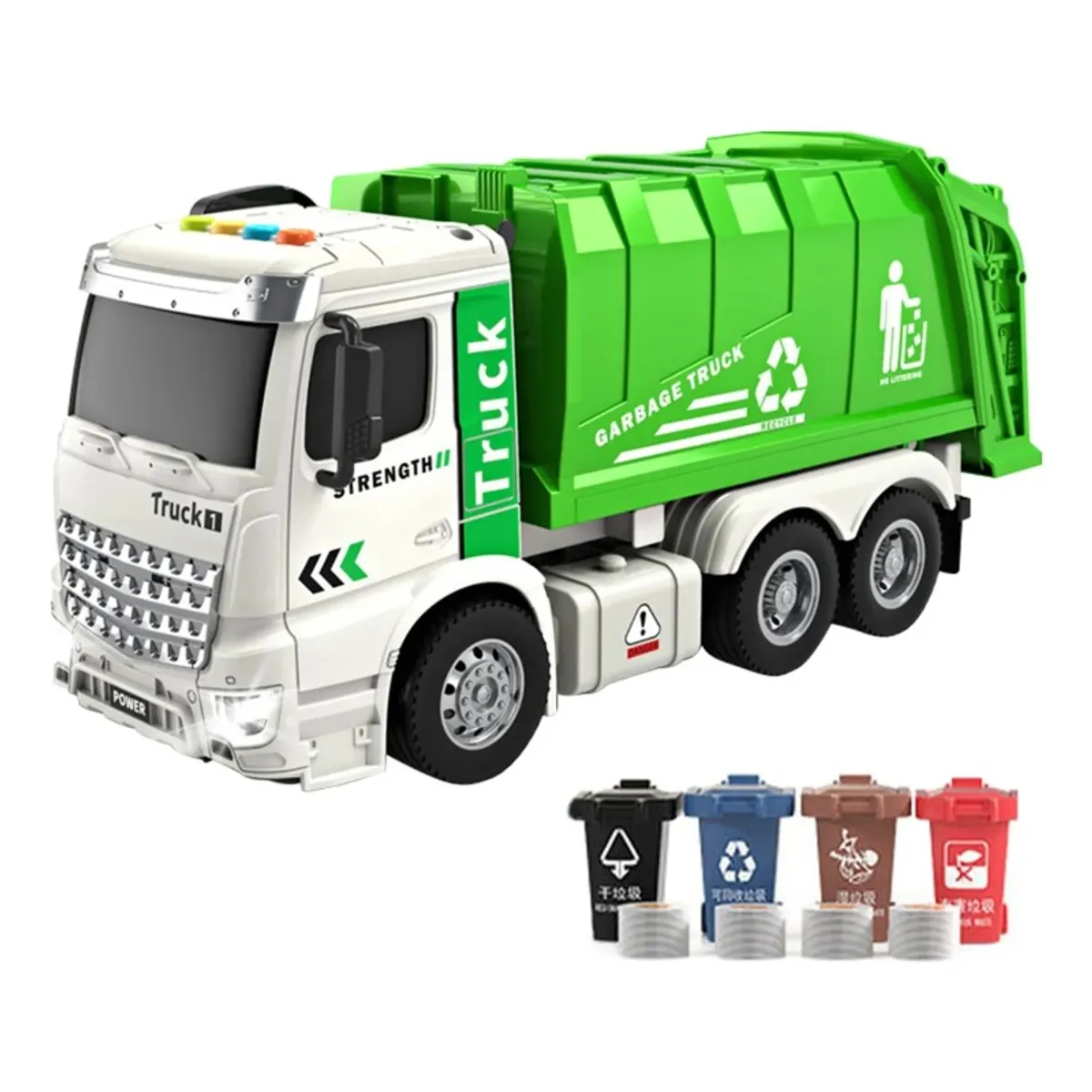 GIOIO - Camión De Basura Juguetes Para Niños Camión De Saneamiento