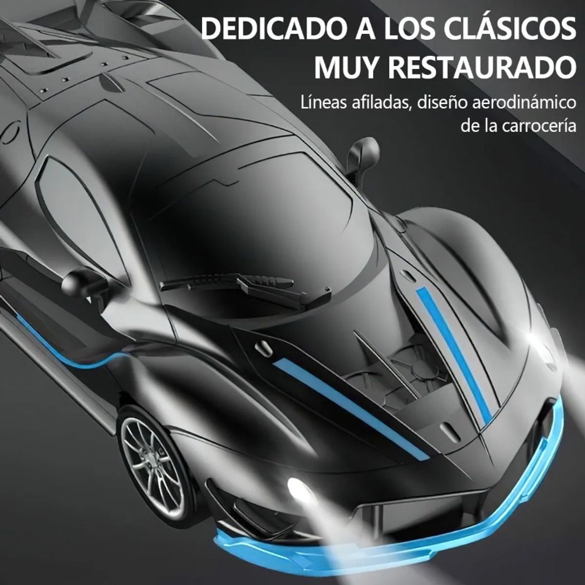 GIOIO - Carro Control Remoto Recargable Para Niños 118 Color Negro