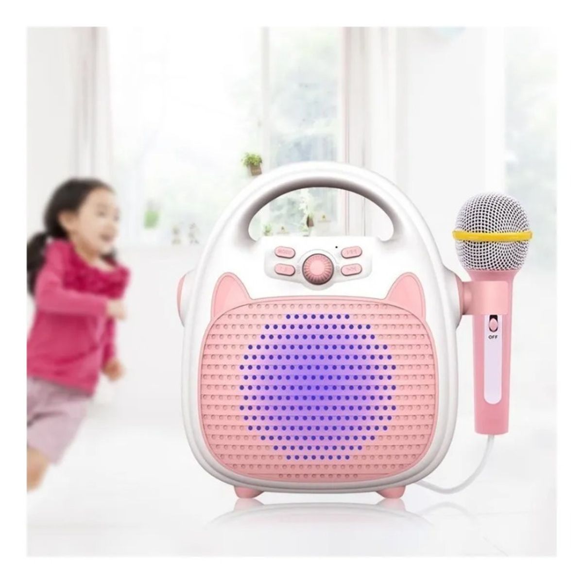 GIOIO - Máquina De Karaoke Para Niños Juguetes Para Cantar Color Rosa