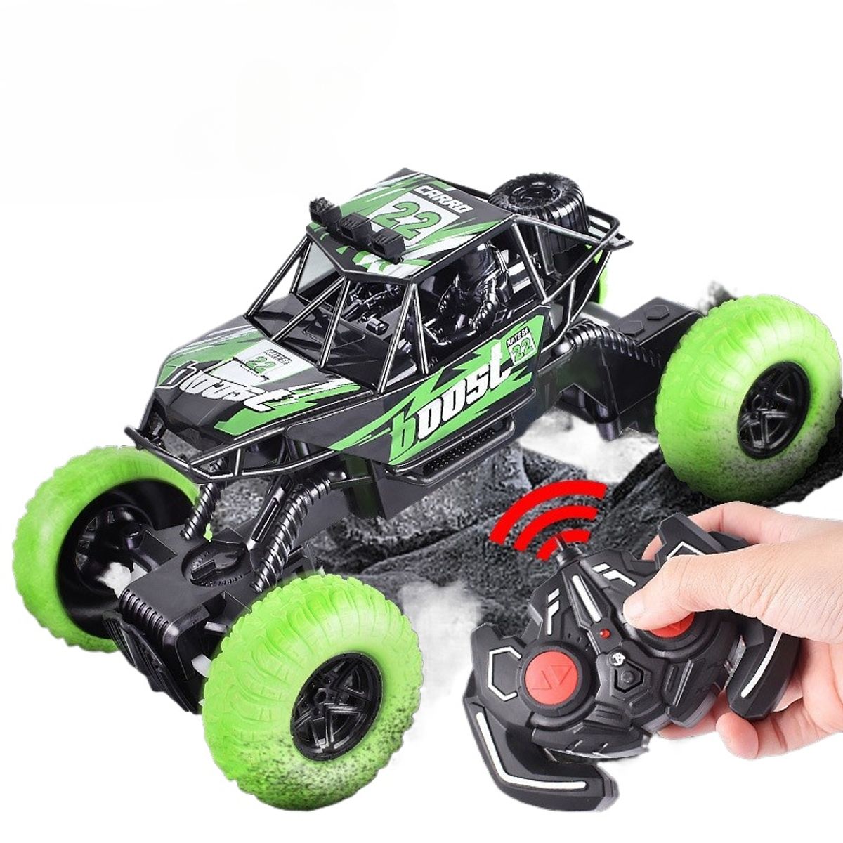 GIOIO - Carro Control Remoto Juguetes De Niños 118 Con Luz Regalos