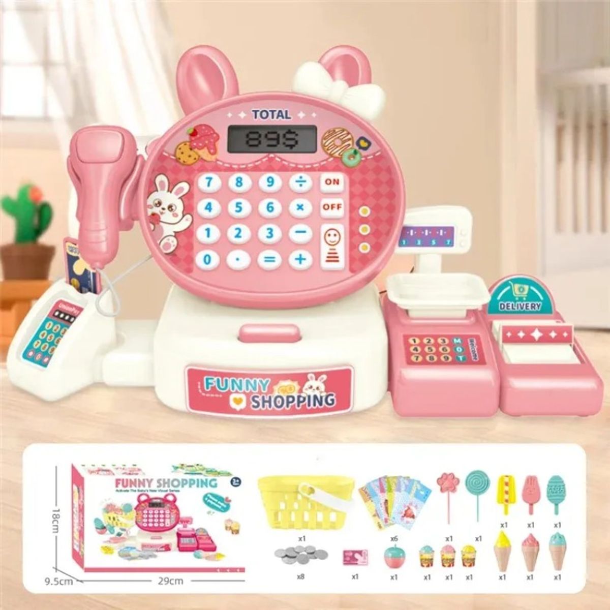 GIOIO - Cajas Registradoras Scanner Supermercado Juguete Niña Niño