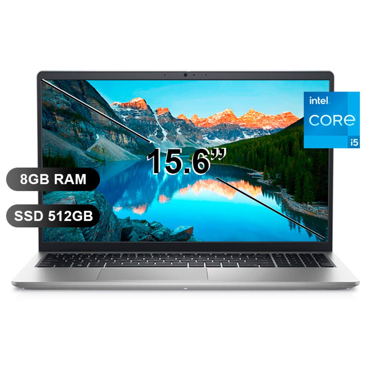 DELL - LAPTOP DELL INSPIRON 15 3000 3520, I5-1235U, 8GB RAM, 512GB SSD, 15.6, SIN WINDOWS (HKG75)