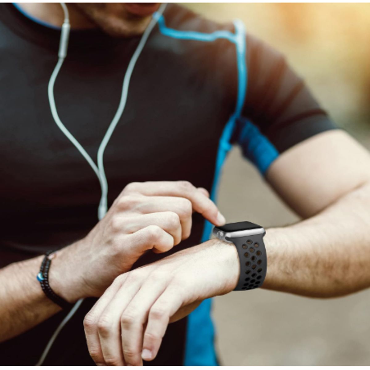 GENERICO - Correa para apple watch 44mm - NEGRO