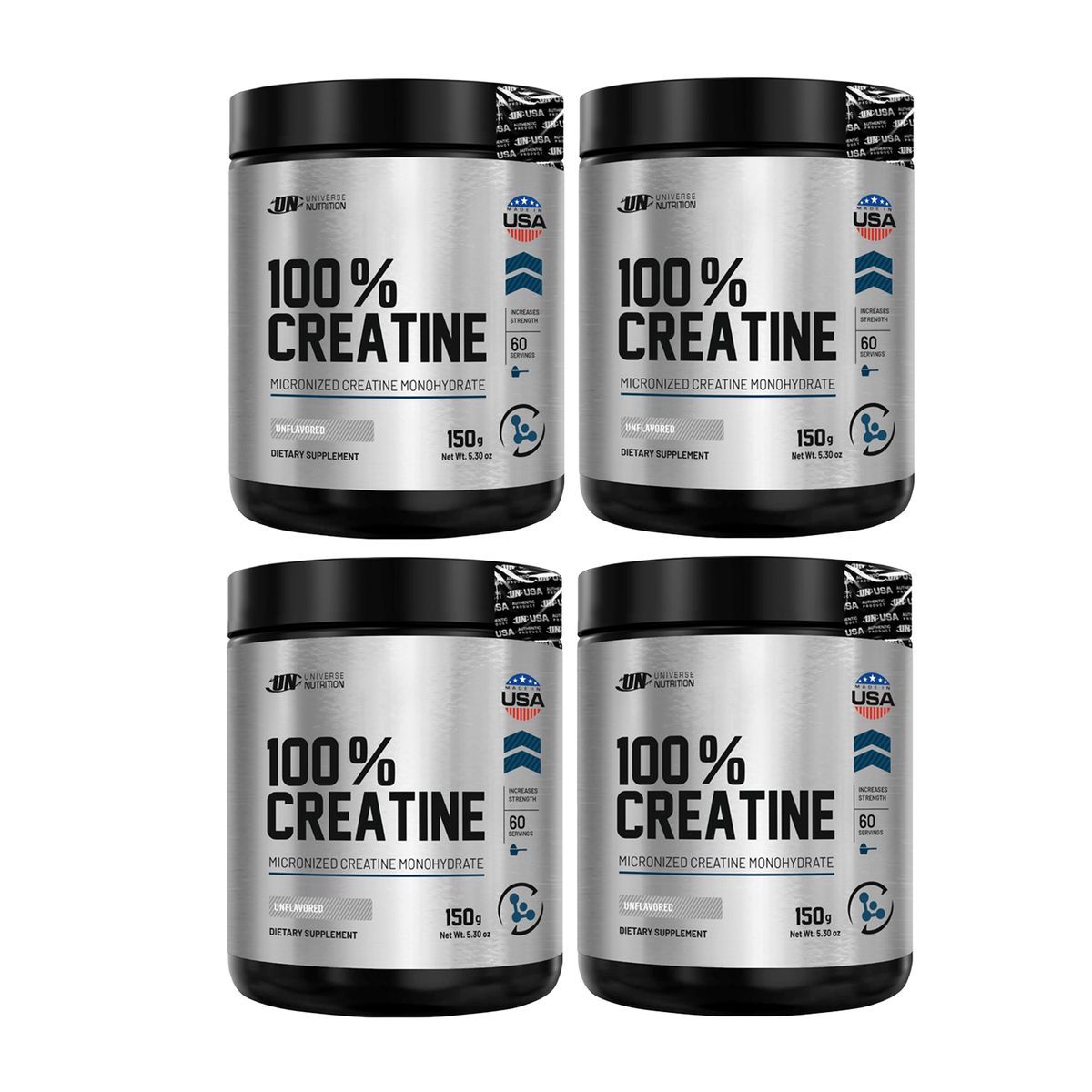 UNIVERSE NUTRITION - PACK X4 100% Creatina Monohidratada Universe Nutrition 150GR