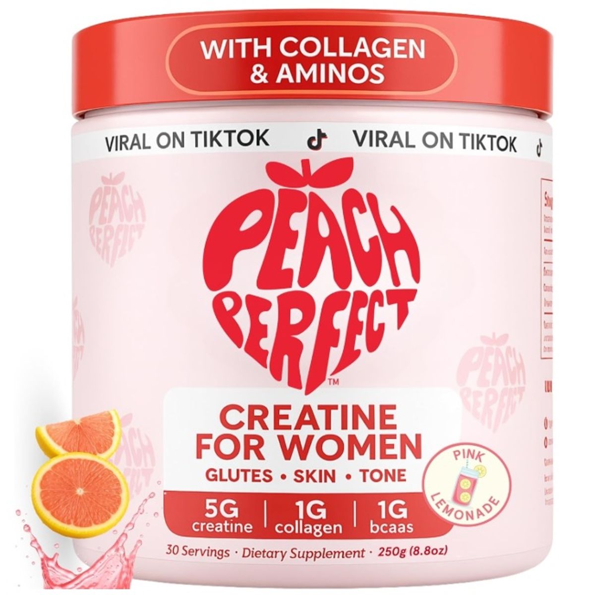 GENERICO - Creatina para mujeres aumento de glúteos 272 gr – Peach Perfect