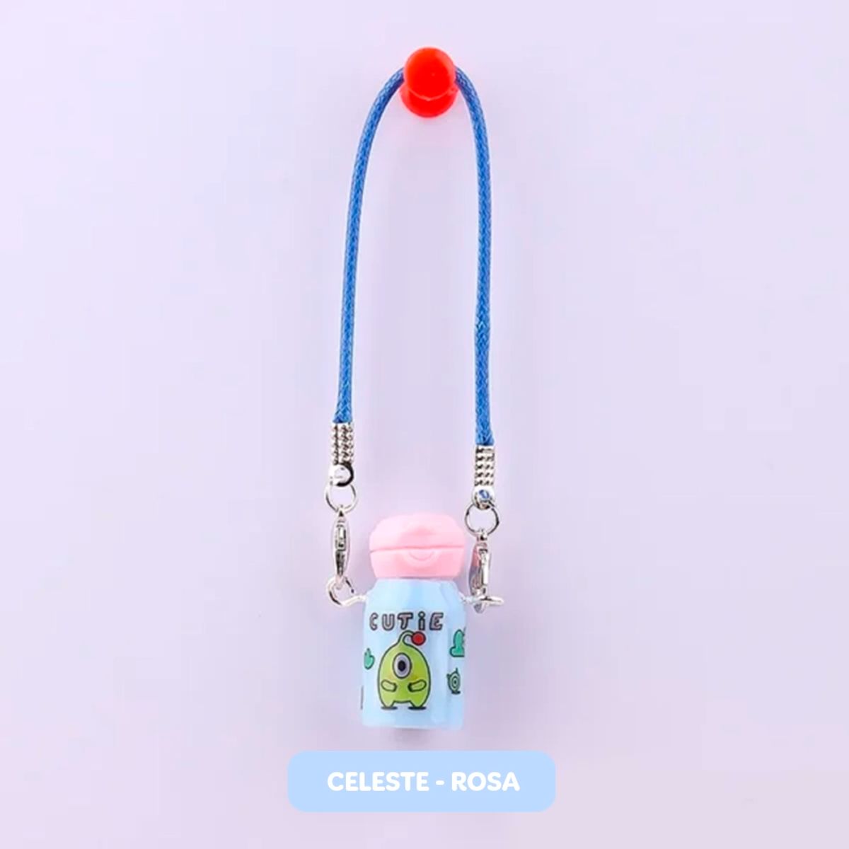 POP MART - Accesorio Labubu Tomatodo Celeste y Tapa Rosado
