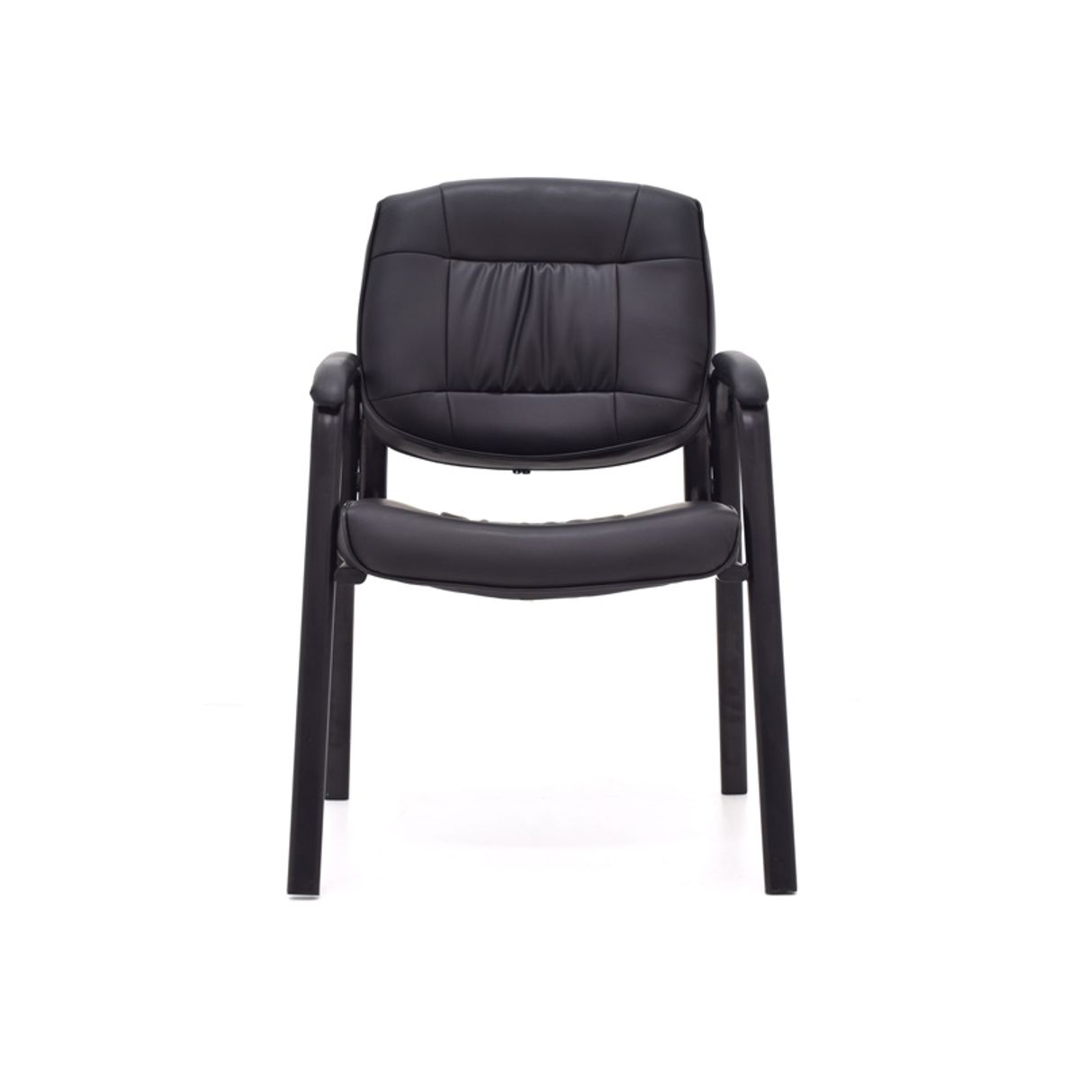 GENERICO - SILLA FIJA OHANA NEGRA DE CUERINA