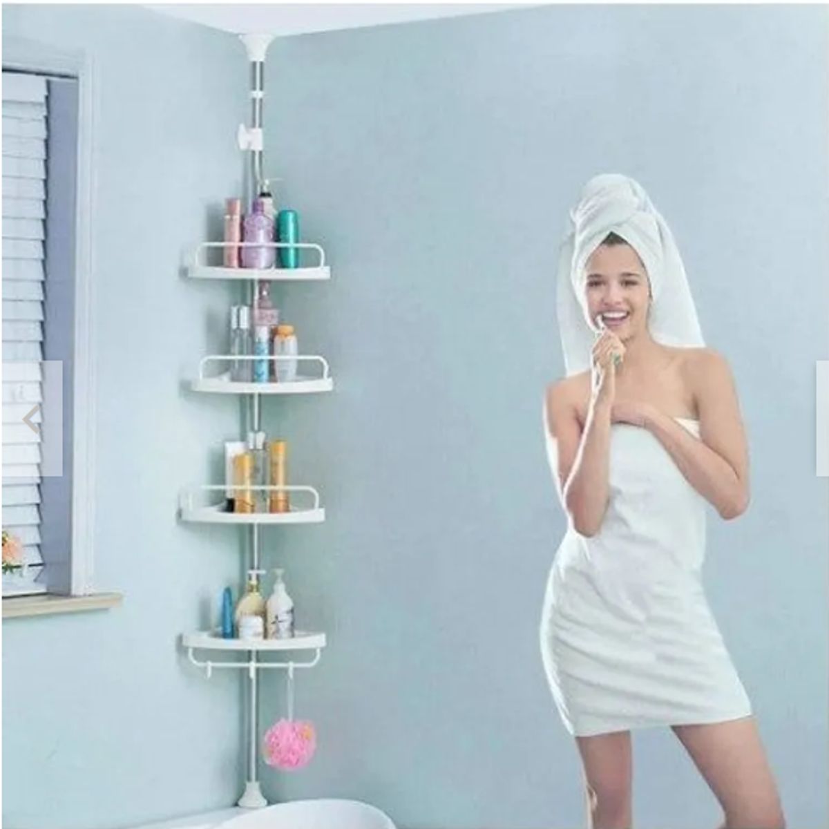 GENERICO - Organizador Esquinero de Baño Ducha