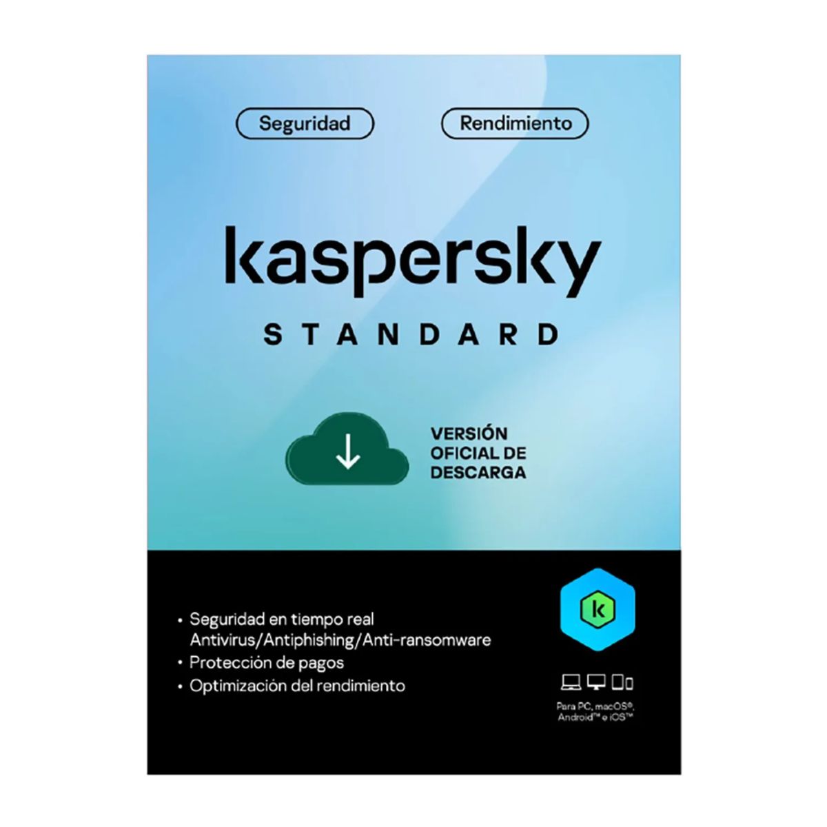 KASPERSKY - Antivirus Kaspersky Standard 1 Dispositivo 1 Año