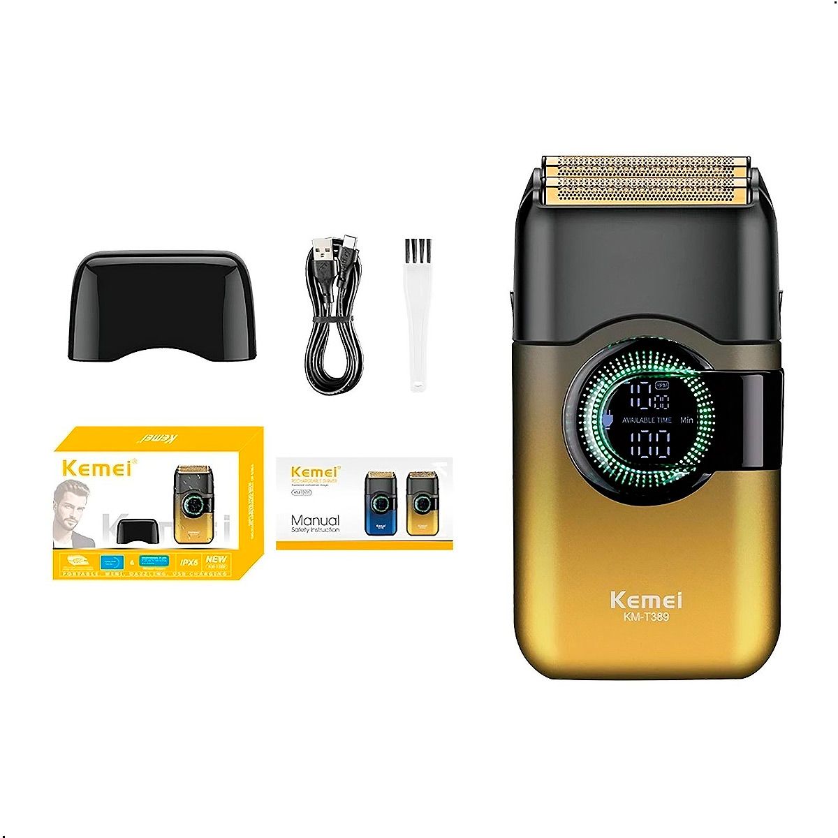 KEMEI - Kemie KM T389 Maquina Cortadora Afeitadora Shaver Pantalla Led