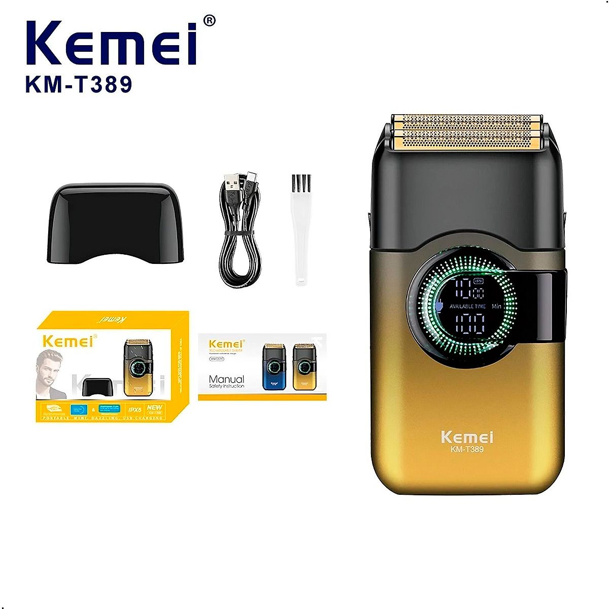 KEMEI - Kemie KM T389 Ipx5 Maquina Cortadora Afeitadora Shaver