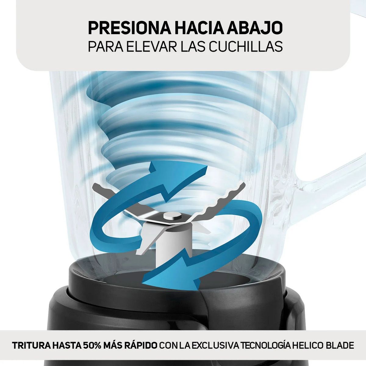TAURUS - Licuadora Taurus Perfect Push con Tecnología Helicoblade 15L 800W