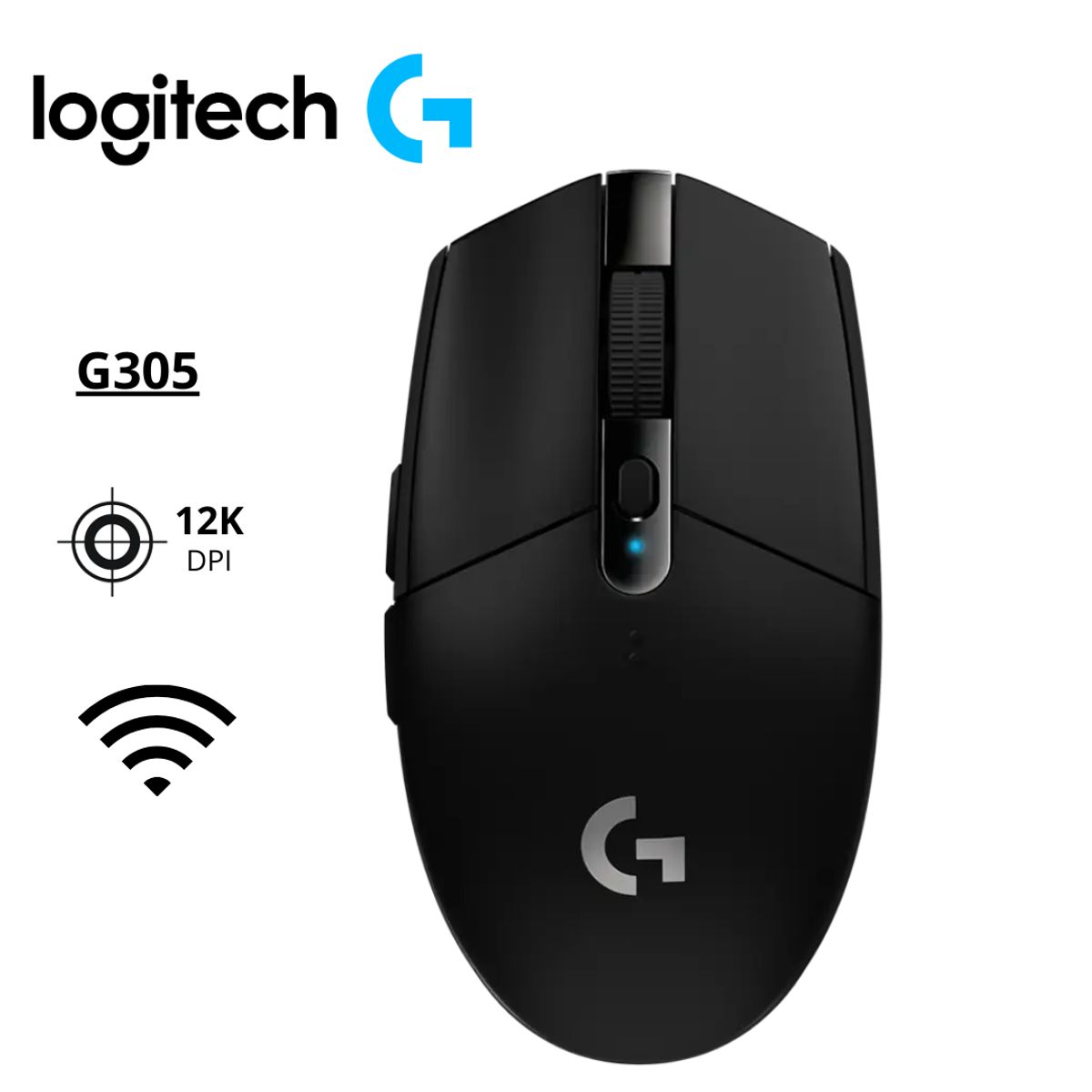 LOGITECH - Mouse Gamer Inalámbrico Logitech G305 LIGHTSPEED Wireless Negro