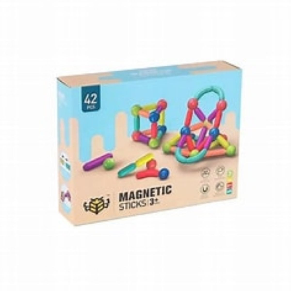 GENERICO - Juego De Bloques De Construccion Magneticos 42 Pcs Par Niños
