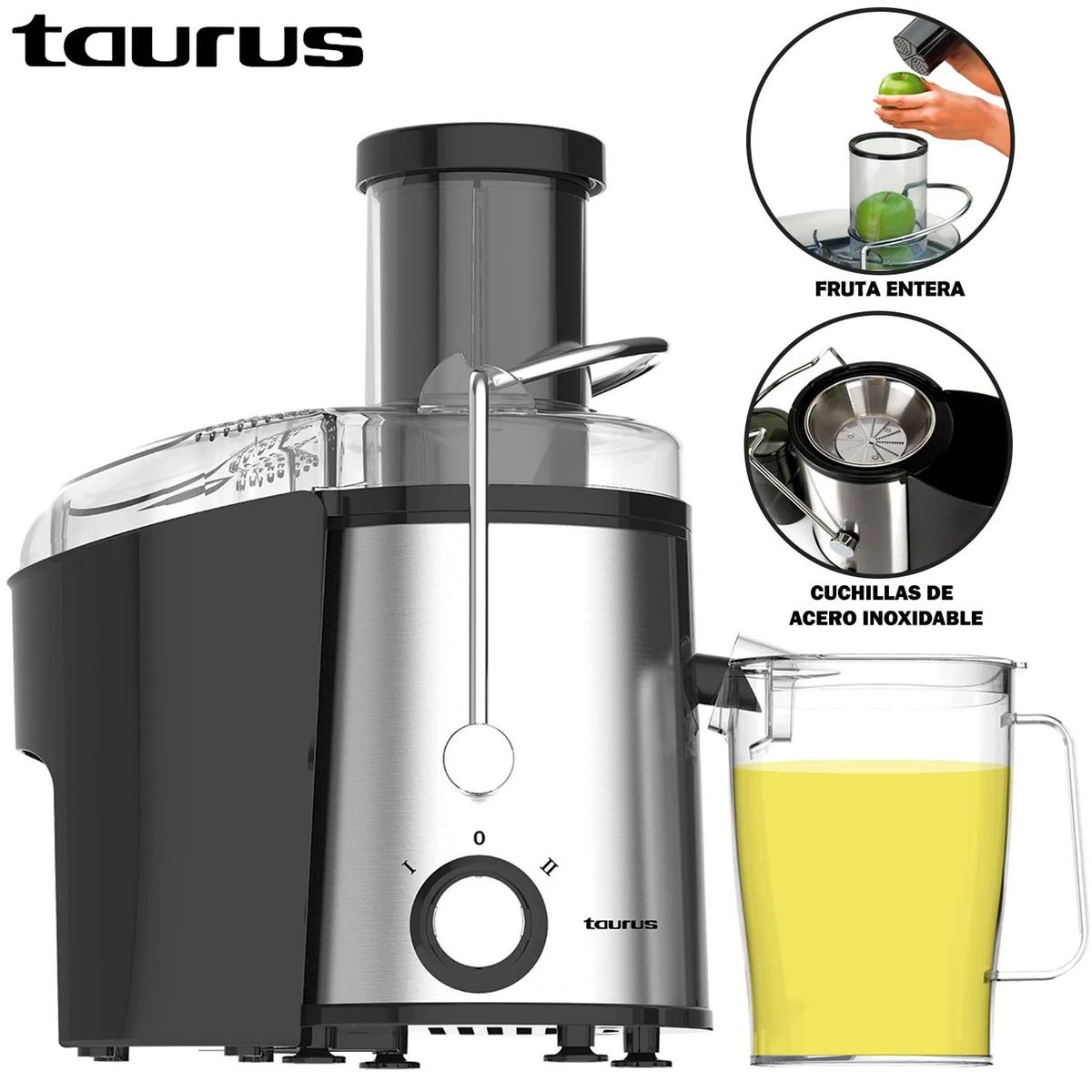 TAURUS - Extractor de Jugos Taurus Mod Liquafruits Max Pro1000 800W