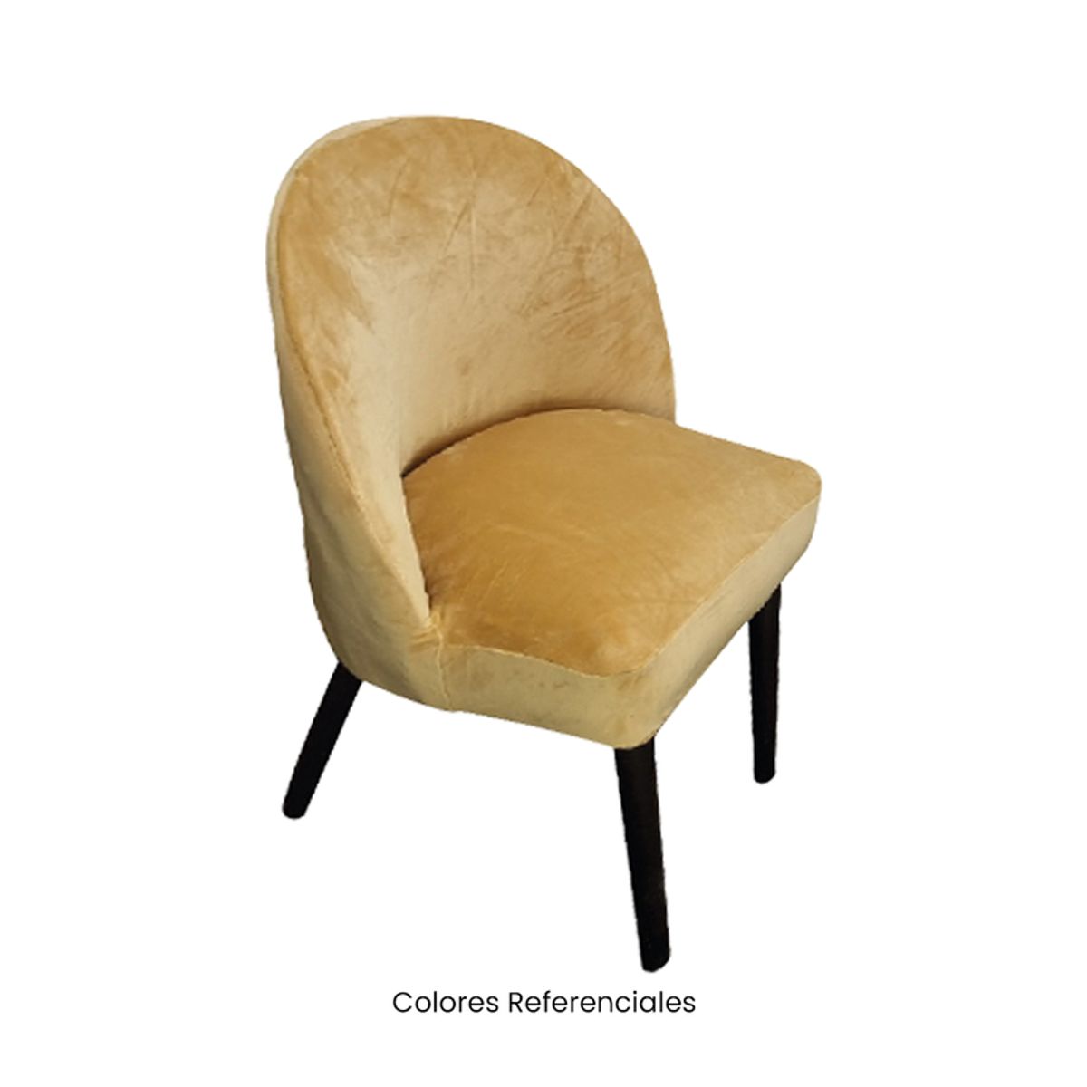 VIURE - 8 Fundas Nacionales de Terciopelo para Silla Vintage Curva - Camel