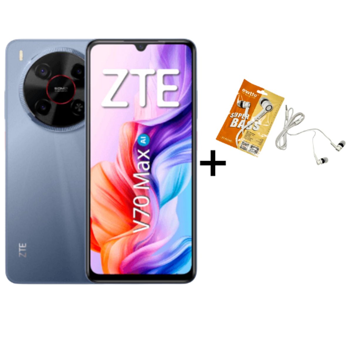 ZTE - ZTE BLADE V70 MAX - 256GB 4+10RAM COLOR GRIS+OBSEQUIO- REGISTRADO
