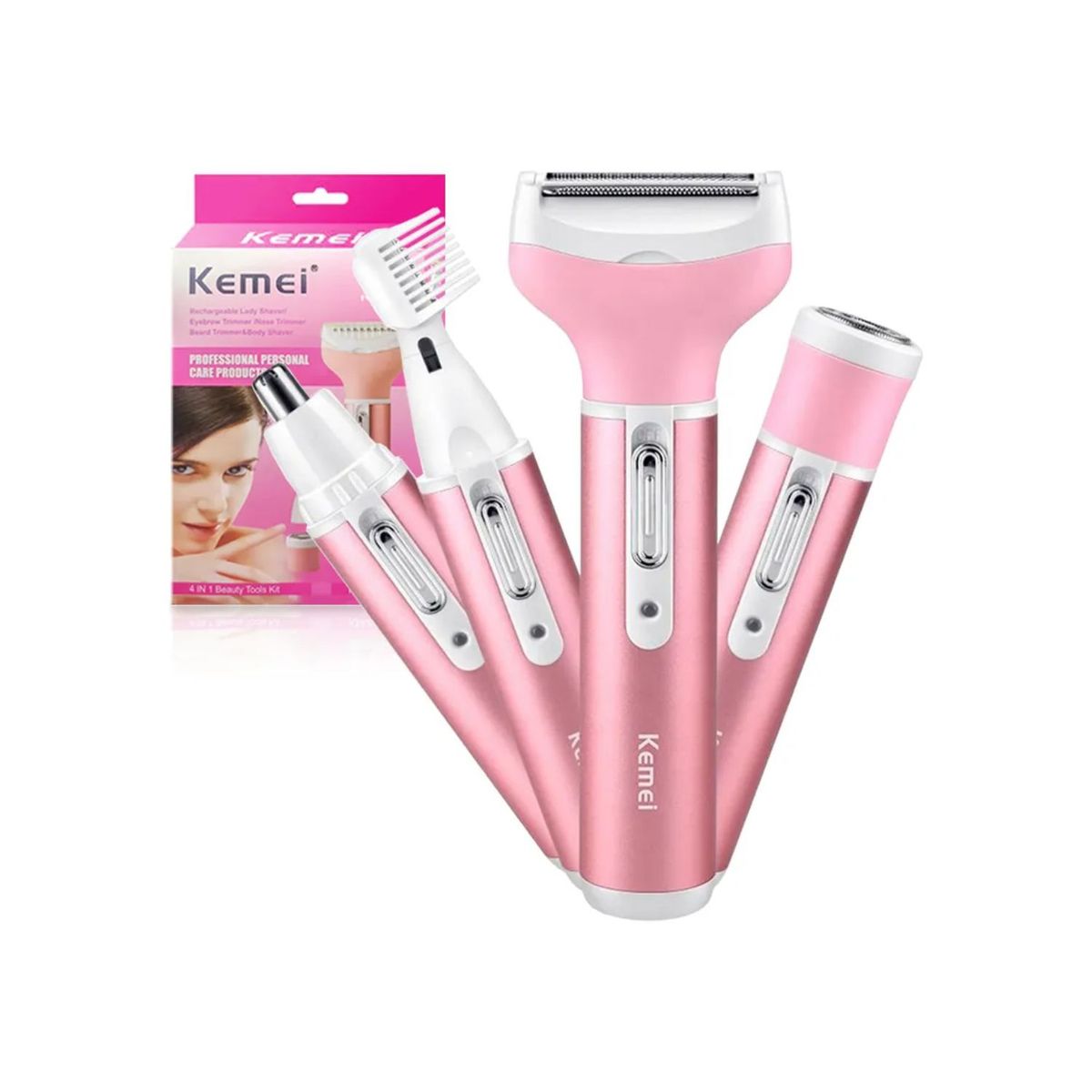 OEM - Depiladora para Dama KEMEI 4en 1