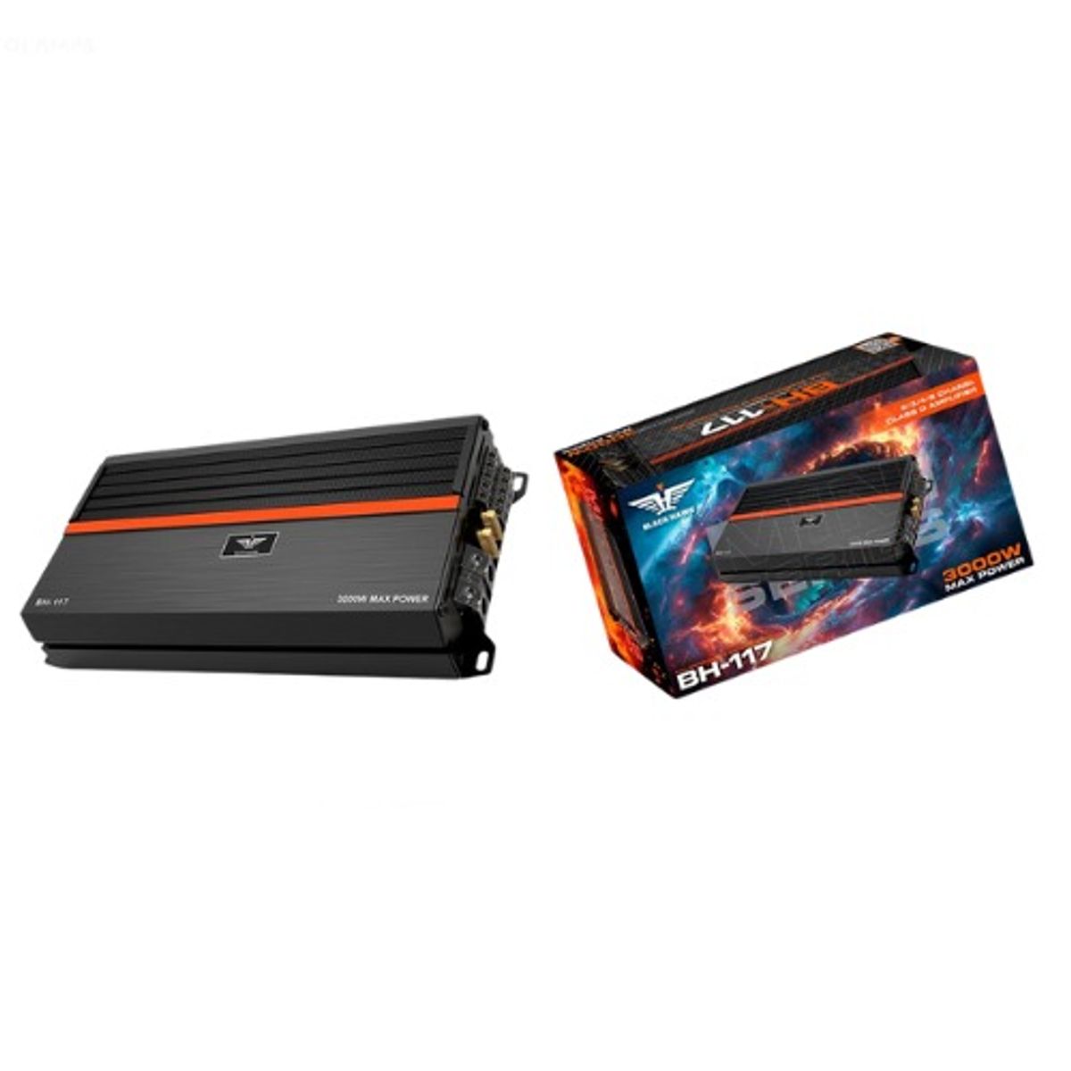 BLACK HAWK - AMPLIFICADOR 5CANALES DIGITAL 3000W BLACK HAWK BH-117