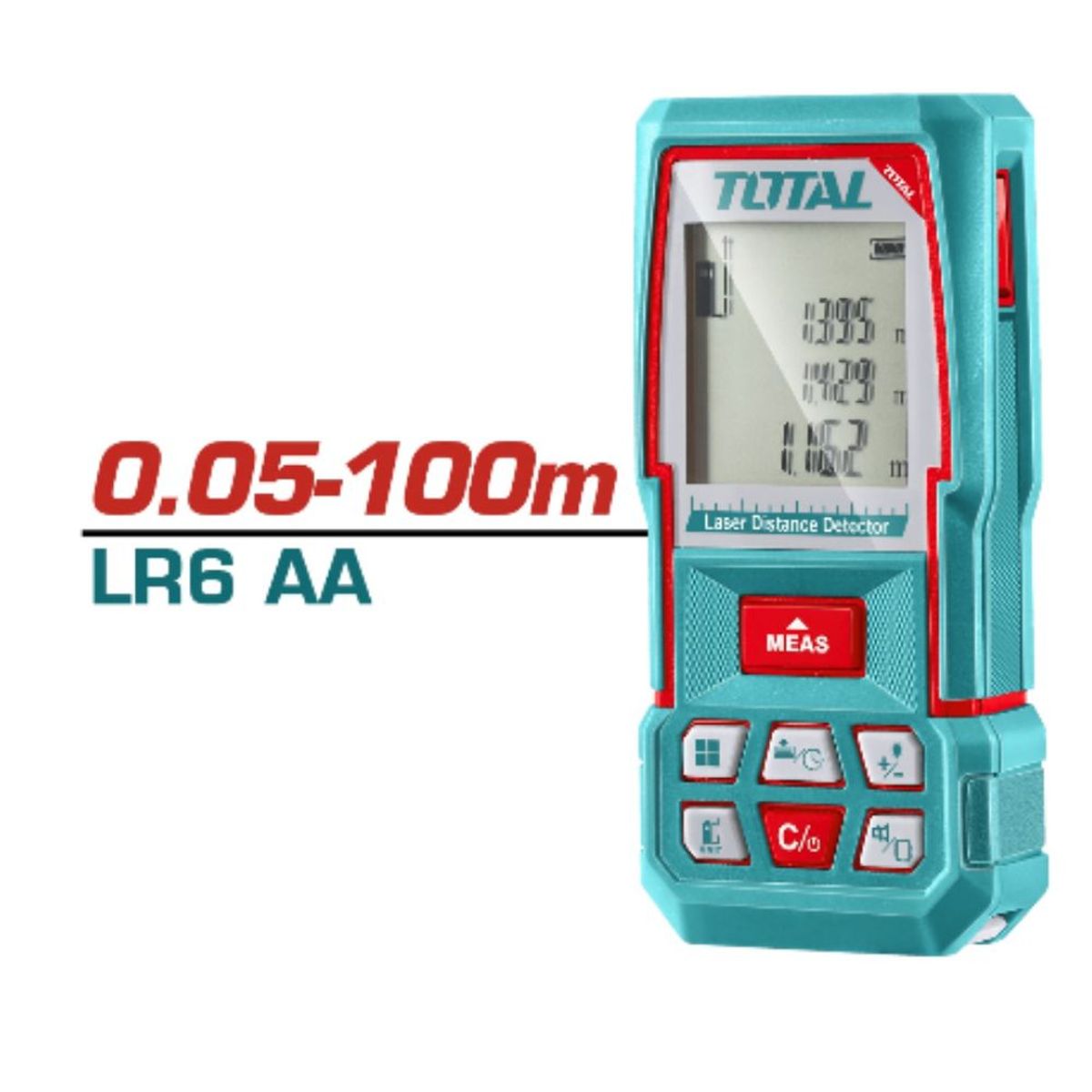 TOTAL TOOLS - Medidor de Distancia Laser Rango 005-100M Total - TMT51036
