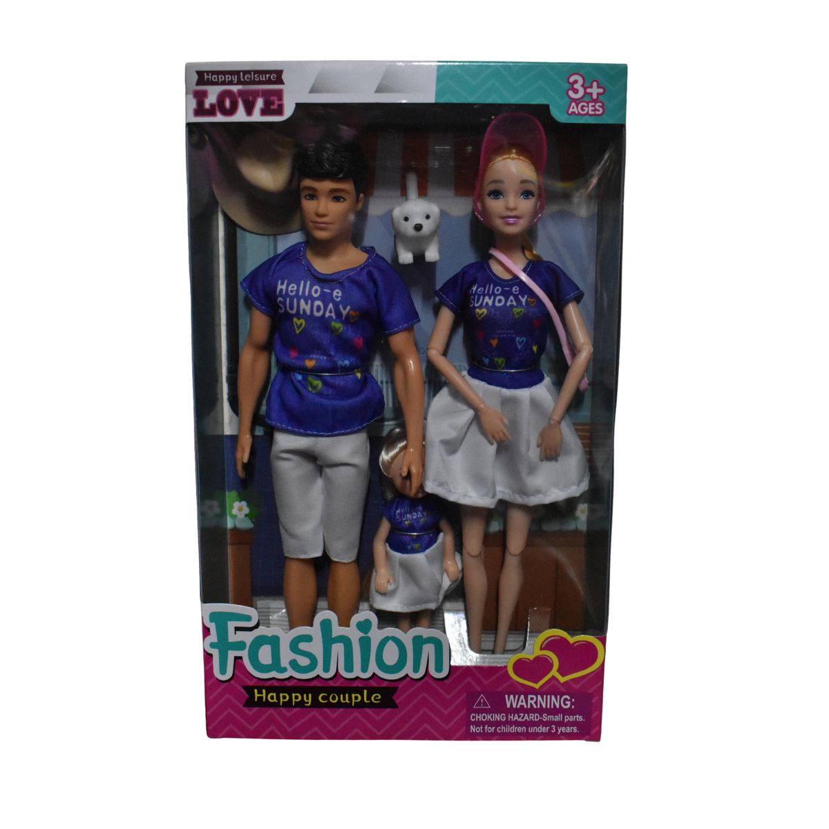 GENERICO - MUÑECA BARBIE FAMILIA X3