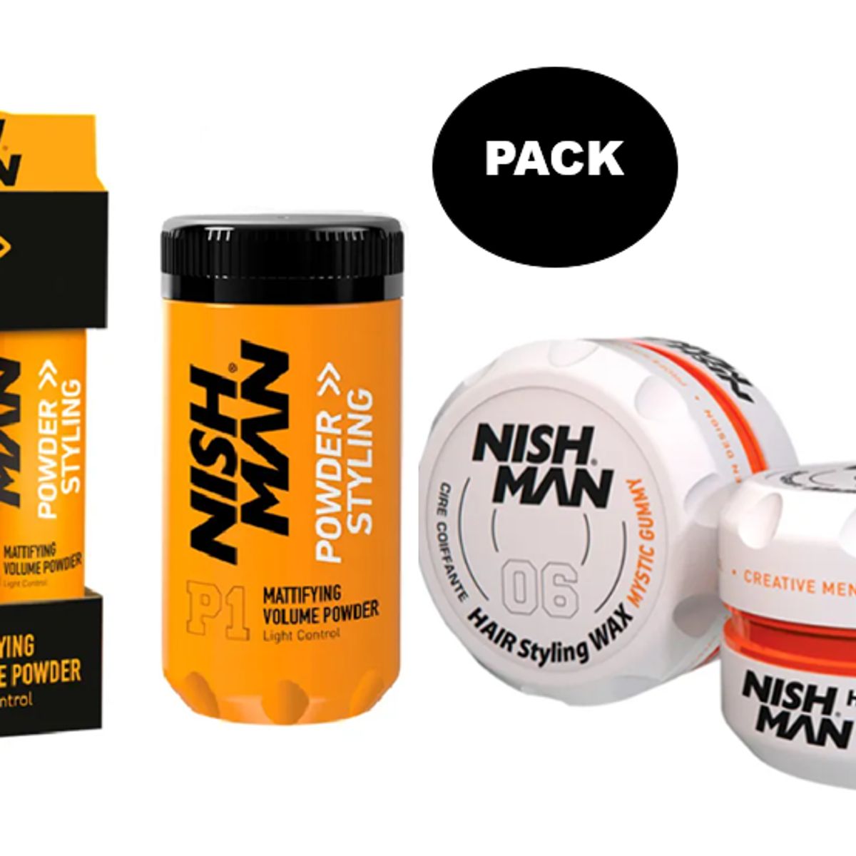 GENERICO - Pack Nisman Cera Mystic 06 Polvo Texturizador P1