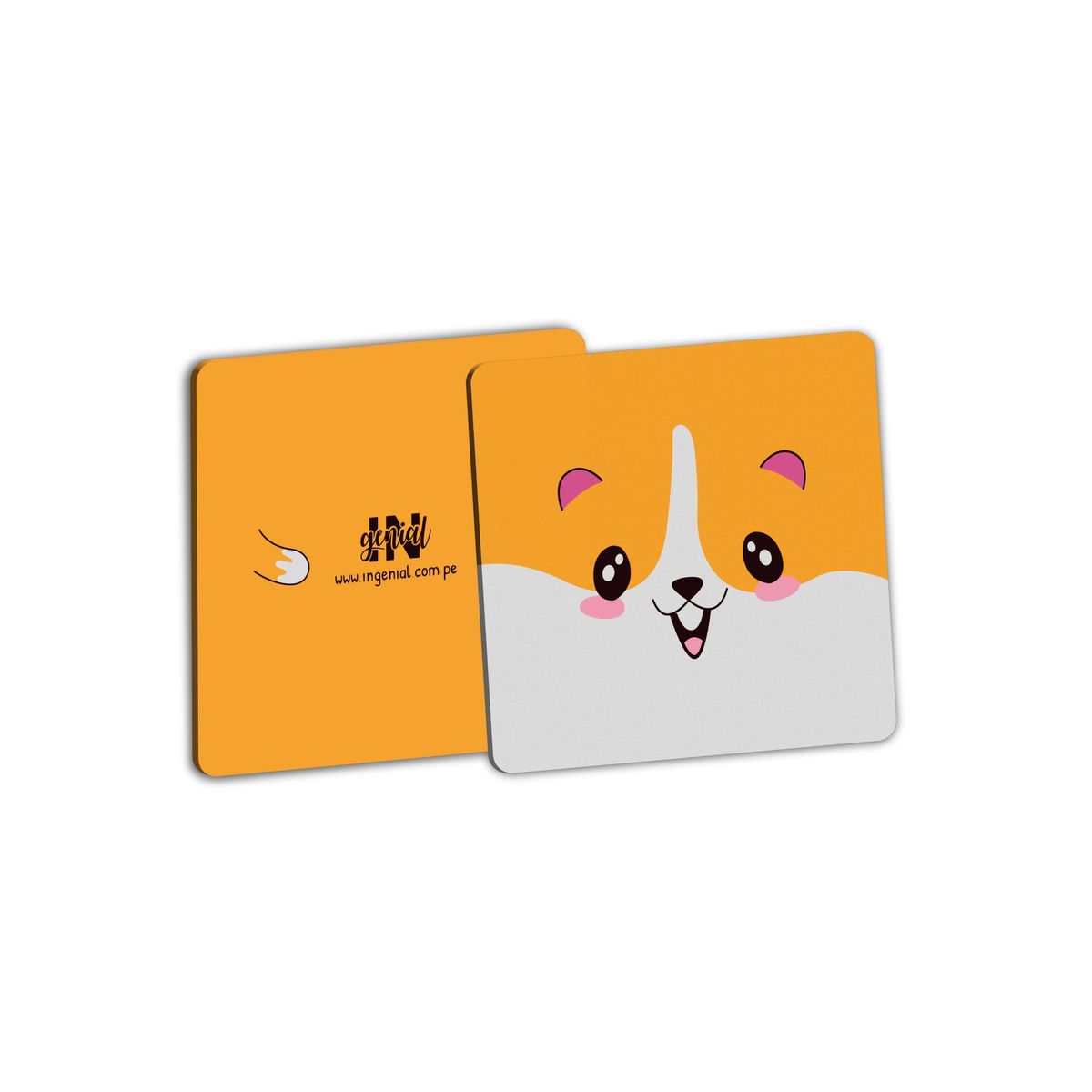 INGENIAL - Set de posavasos Ingenial Happy x 8 unds.