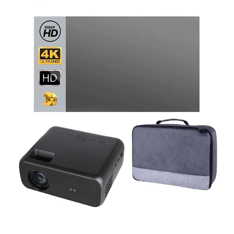 OWLENZ - Proyector Owlenz SD550 Manual + Pantalla Ecran 80 pulg + Bolso