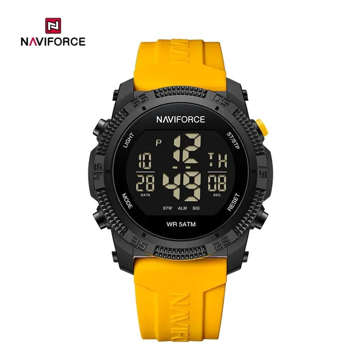 NAVIFORCE - Reloj NaviForce Multifunción electrónica Amarillo NF7104