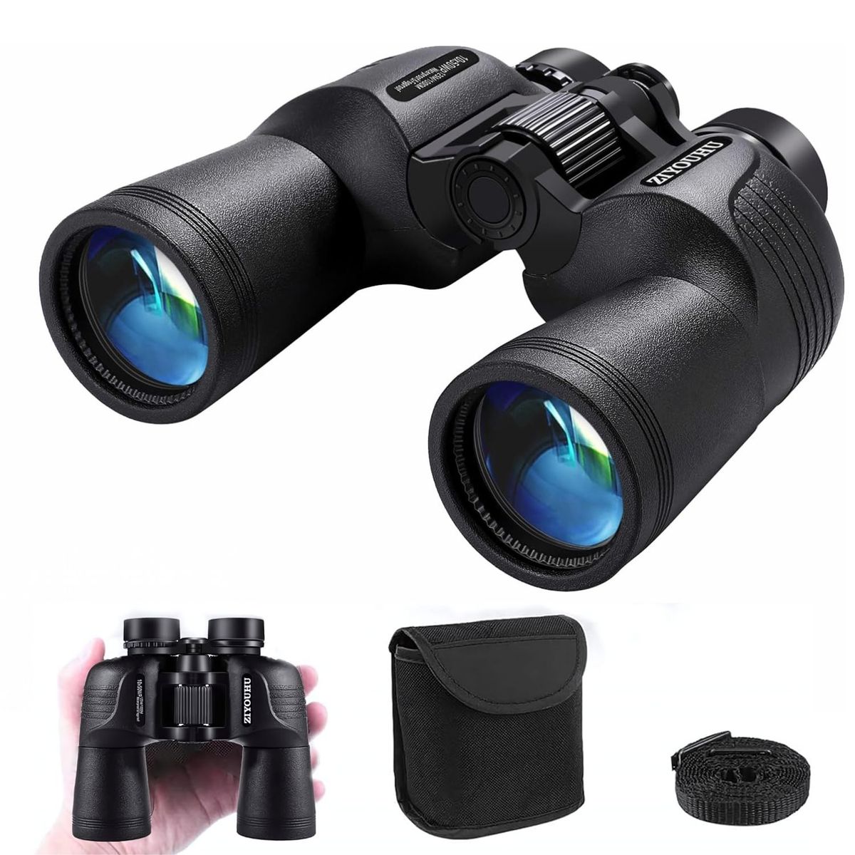 OEM - Binoculares ZIYOUHU 10x50 HD Bak4 Impermeables Alta Definición