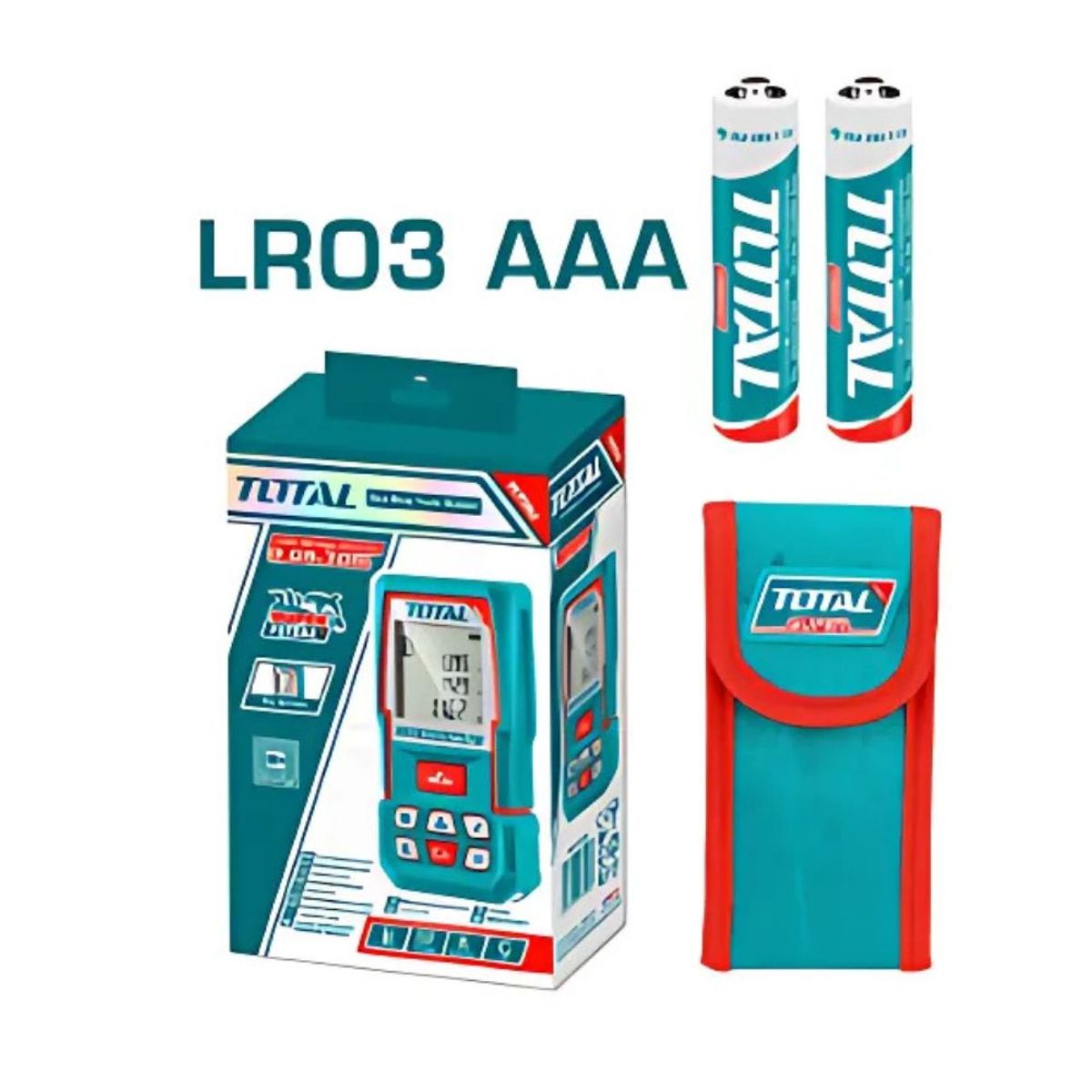 TOTAL TOOLS - Medidor De Distancia Laser 70m Rango 005-70M Total - TMT57026