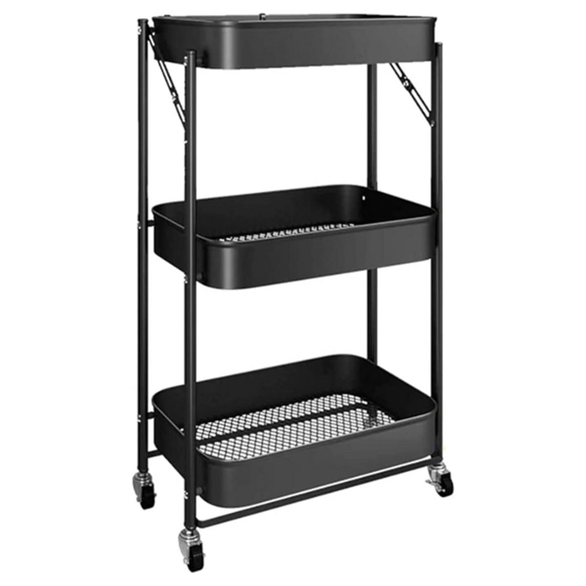 PIA COPELLO STORE - Carrito Móvil Organizador Color Negro 77cm